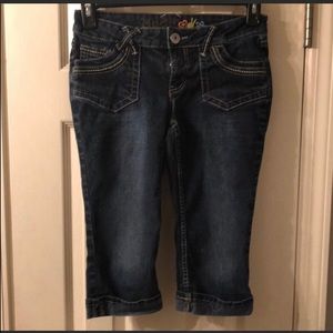 Mudd Vintage Early 2000’s Y2K Blue Jean Denim Bermuda Shorts Juniors Size 7
